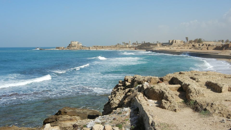 The Mediterranean sea in Israel