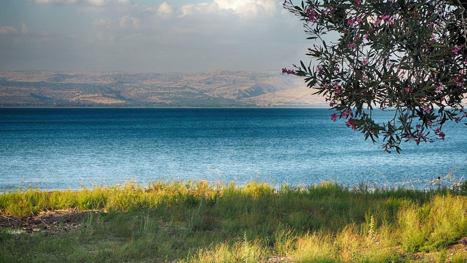 Sunset over the Sea of Galilee