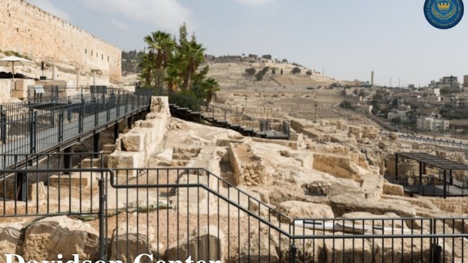 A picture of the temple Mount remains