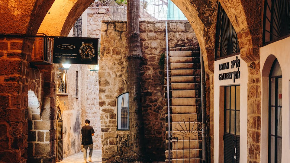 ancient alley in jaffa