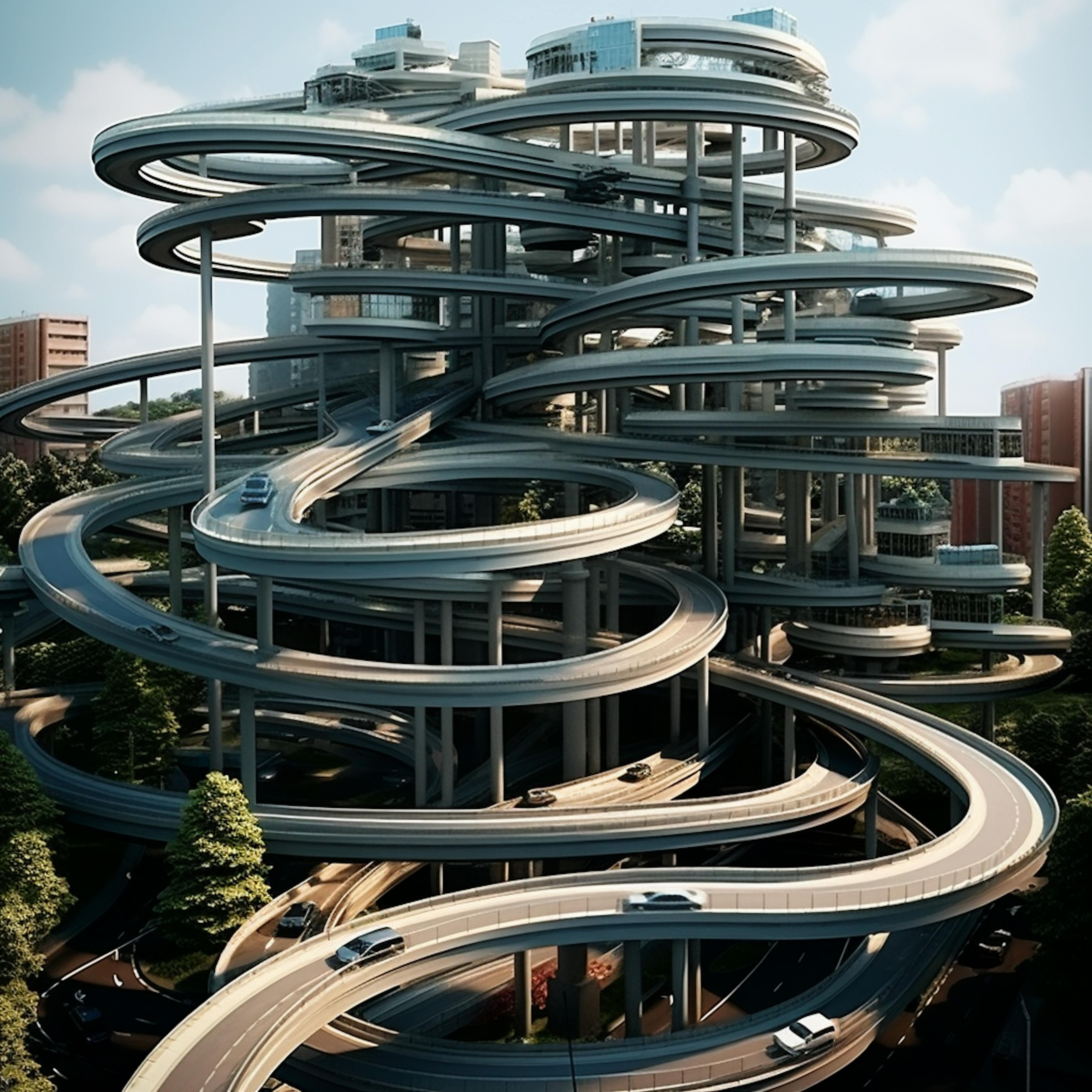 A crazy spiral highway