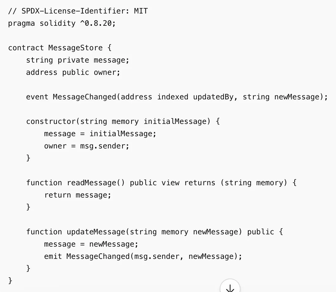 Write a Simple Solidity Smart Contract