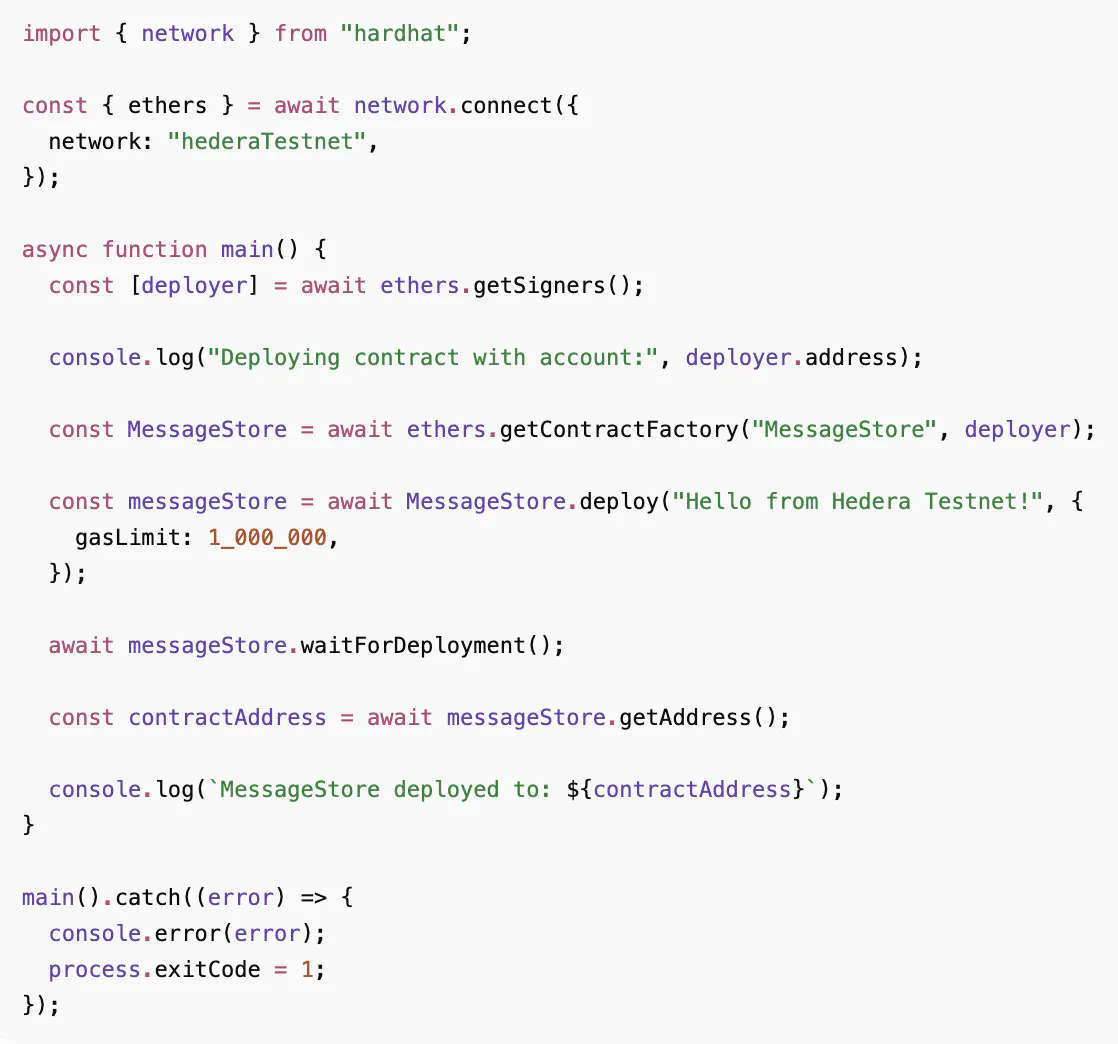 Deploy Smart Contracts to Hedera Testnet