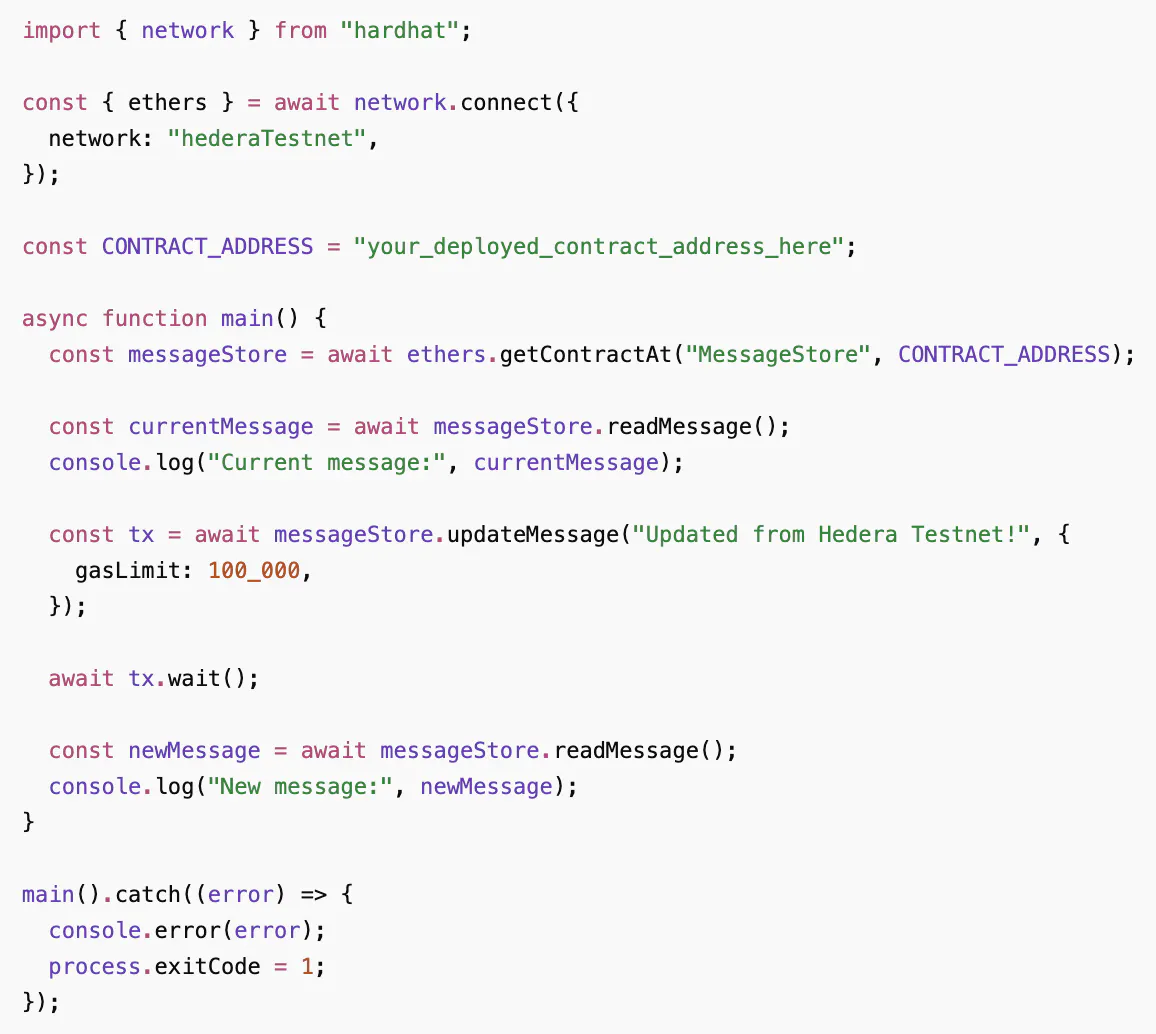Make Contract Calls After Deployment
