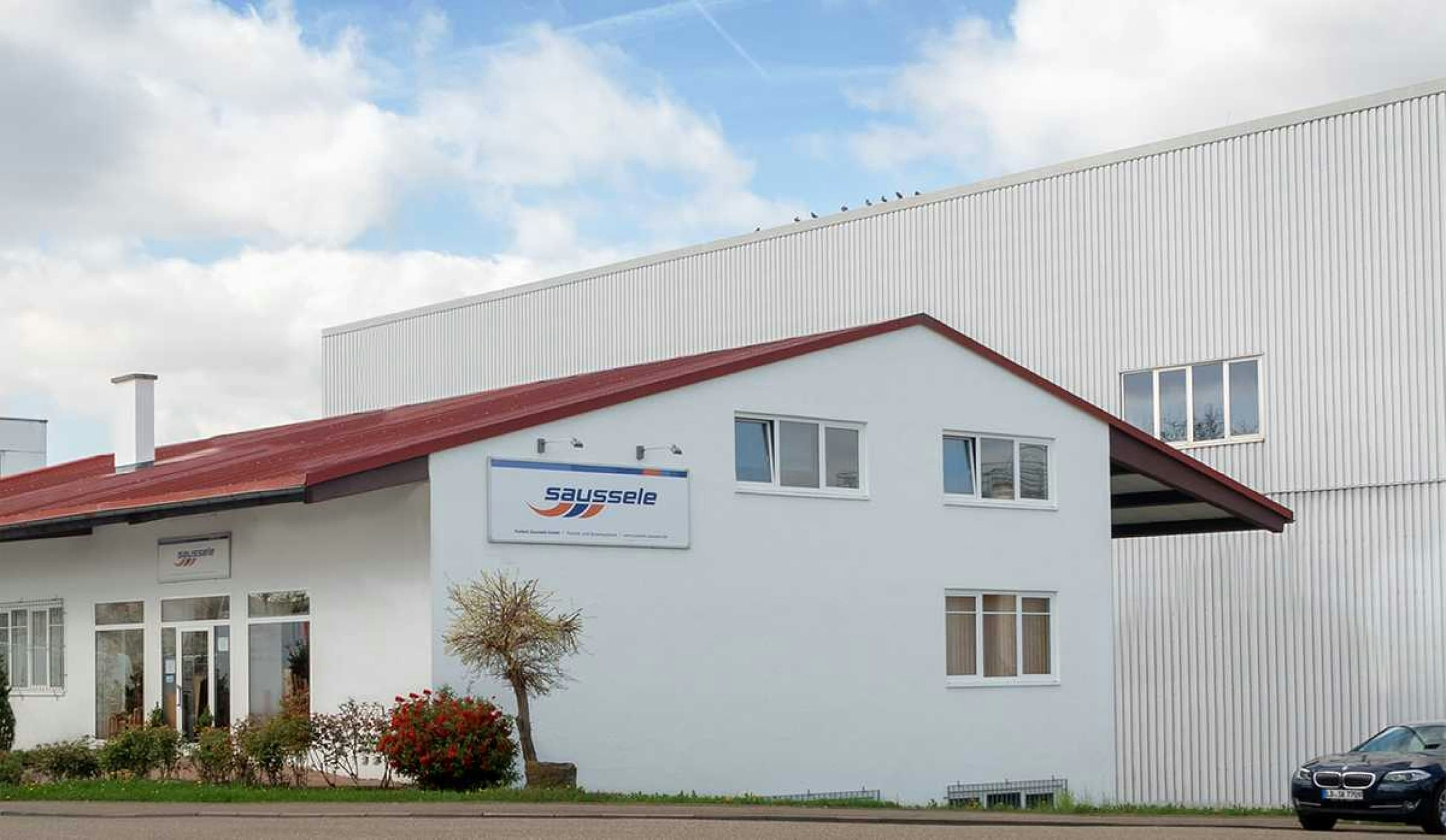 Gebäude des Standorts von Parkett Saussele