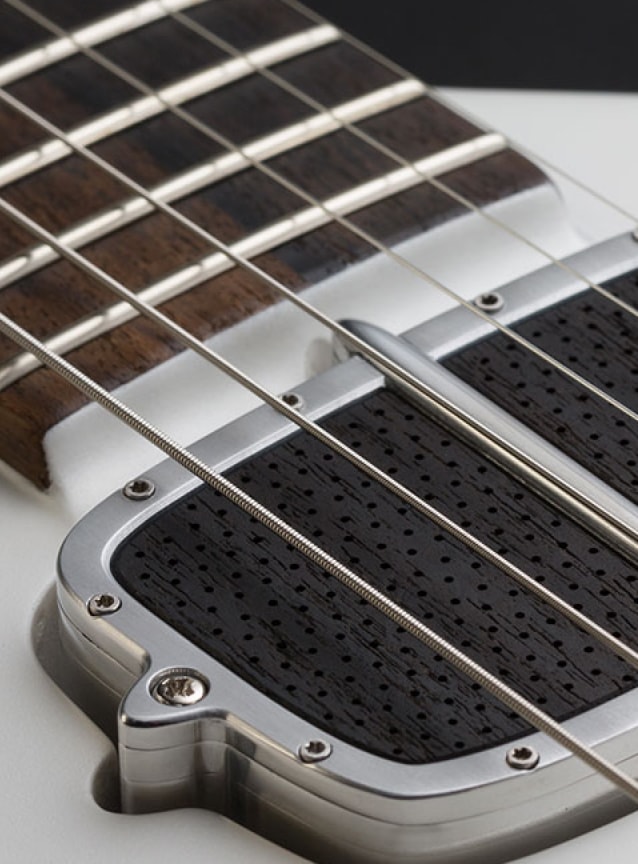 neck and pickup on the One piece master II guitar