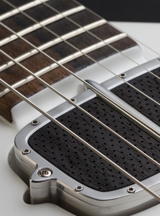 neck and pickup on the One piece master II guitar
