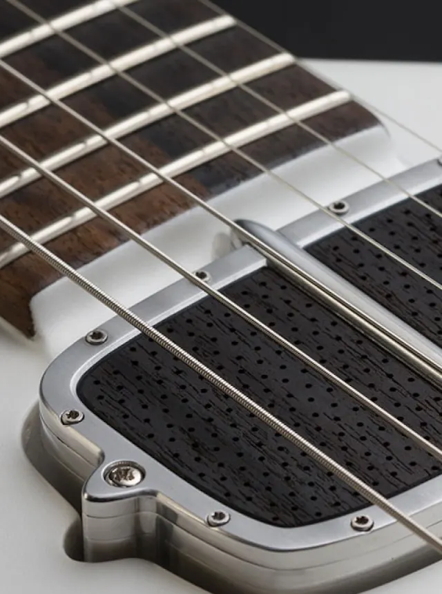 neck and pickup on the One piece master II guitar