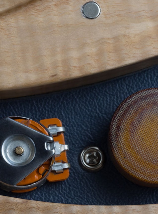 electronics on the One piece master III guitar