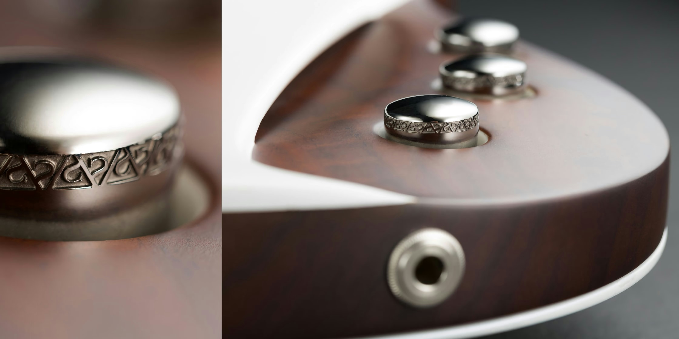 knobs on the One piece master II guitar