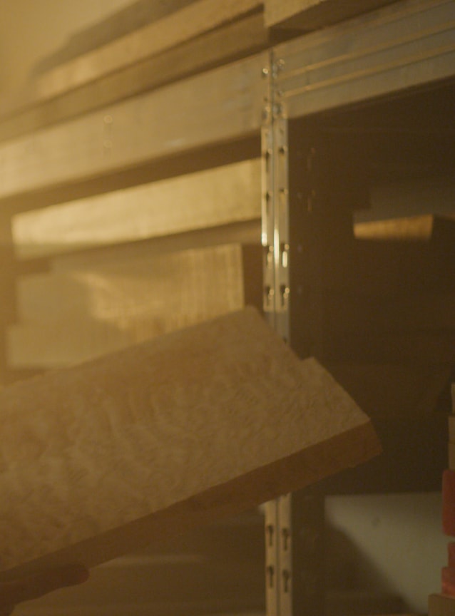 Wood block selected by Julien Roure for the new Sauvage guitar