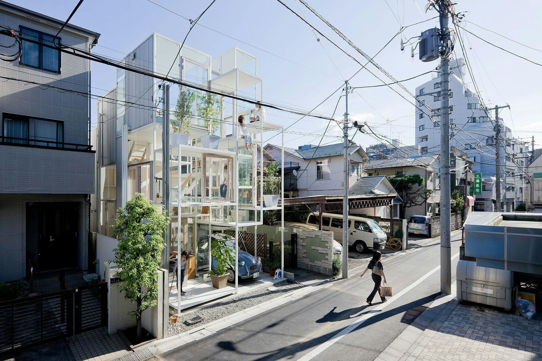 The exterior of House Na by Sou Fujimoto in Tokyo, Japan | Photo by Iwan Baan
