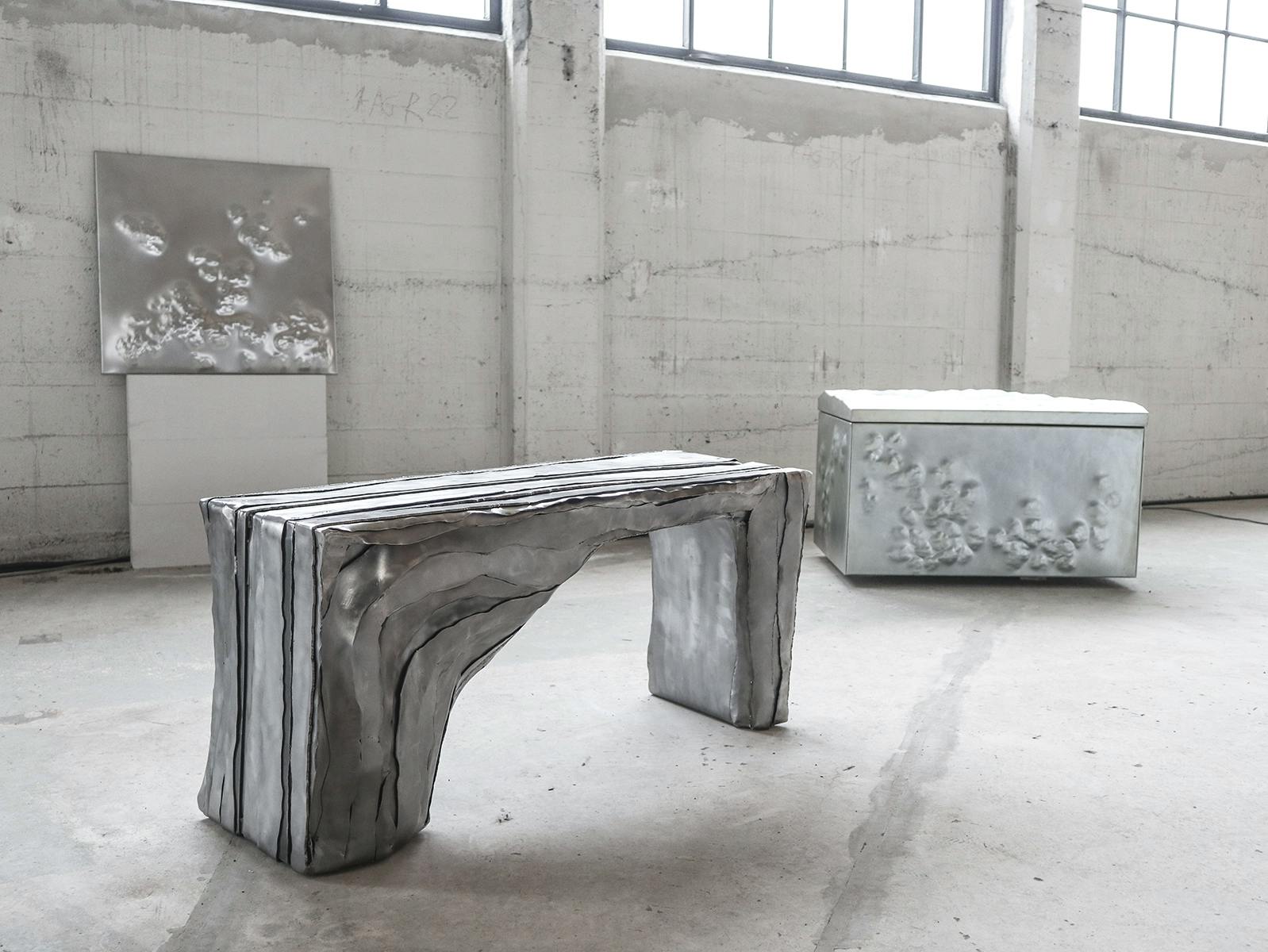 Studio Kloumi's metal furniture collection ORA