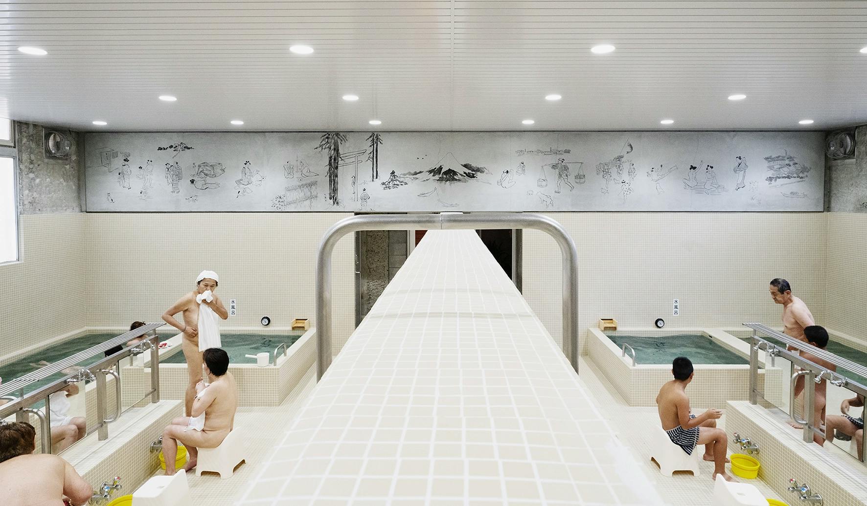 Koganeyu Sento (Public Bath House) in Sumida, Tokyo, Japan designed by Jo Nagasaka, Schemata Architects