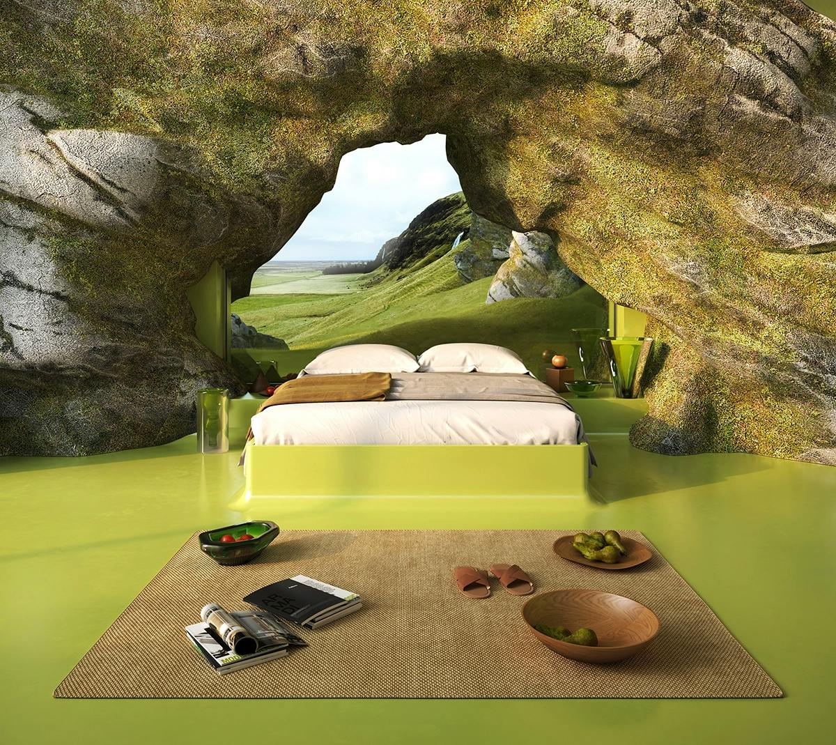 'Villa Ortizet' Digital Interior by Zyva studio x Charlotte Taylor, 2020
