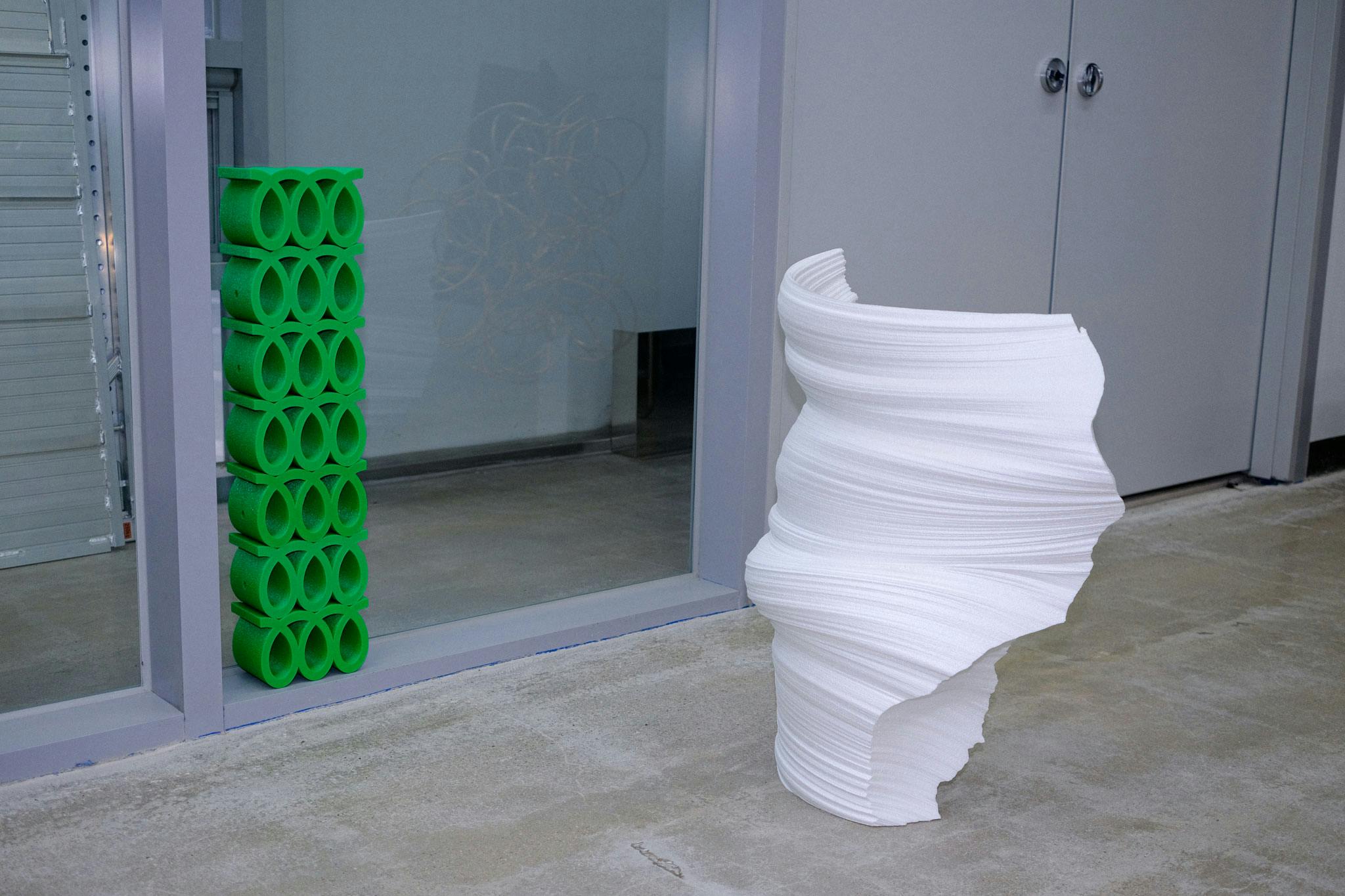 3D Printed Sculptures in Kwangho Lee's Seoul Studio | Photo by Kristen de la Vallière