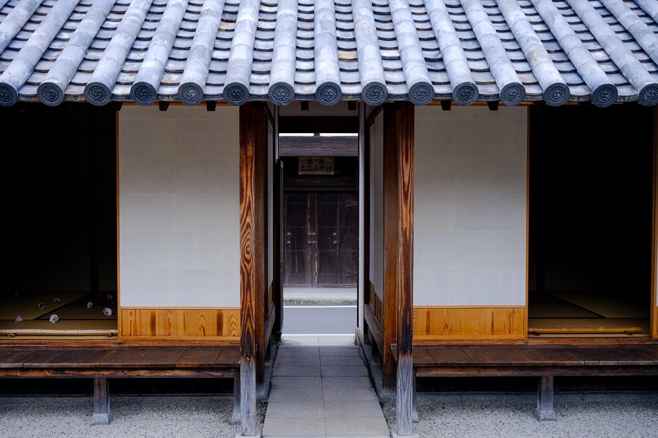 The interior of the Gokaisho House in the Naoshima Art House Project by Japanese artist, Yoshihiro Suda