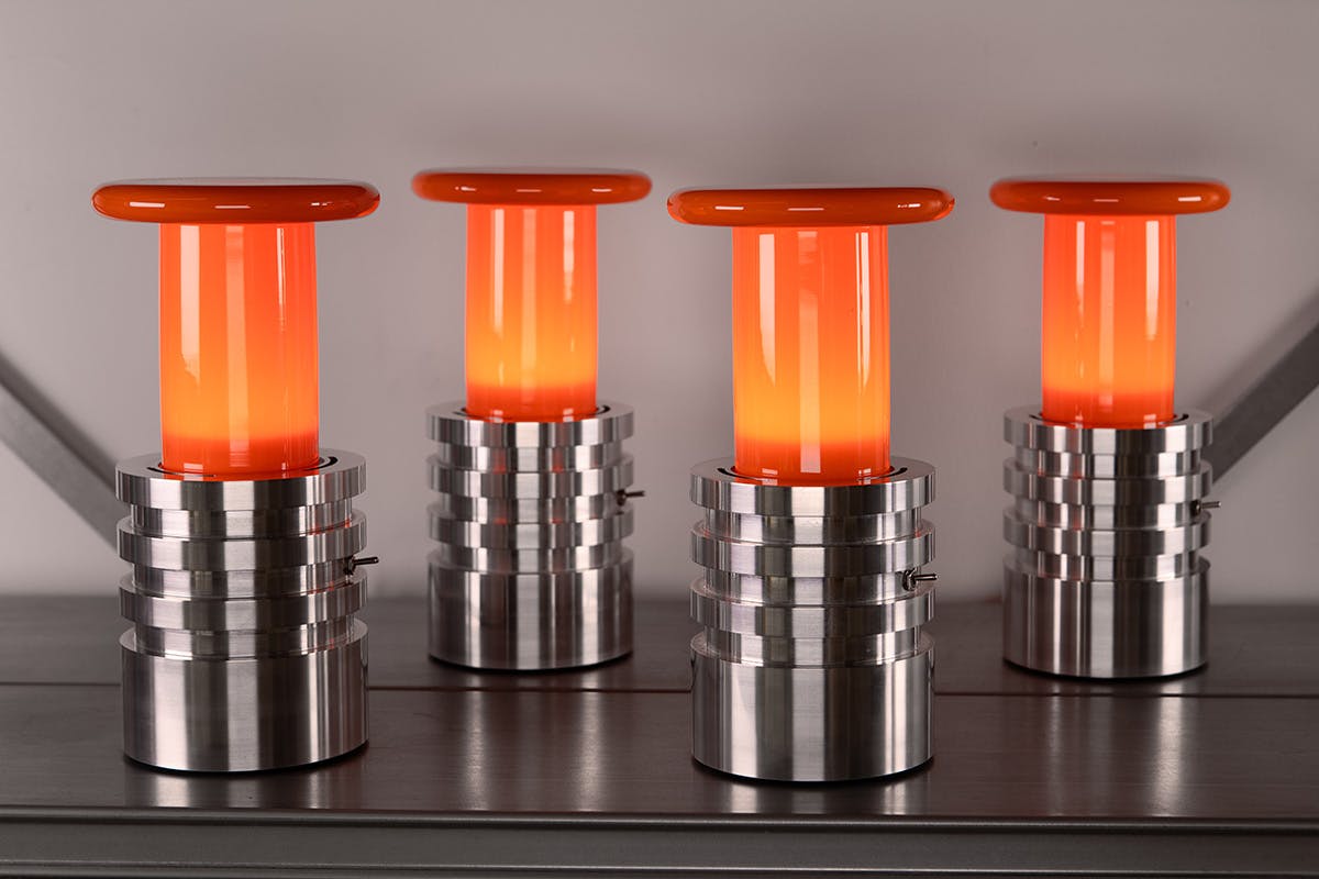 Lighting Designer Benoit Lalloz’s Orange Mycelium table lamp