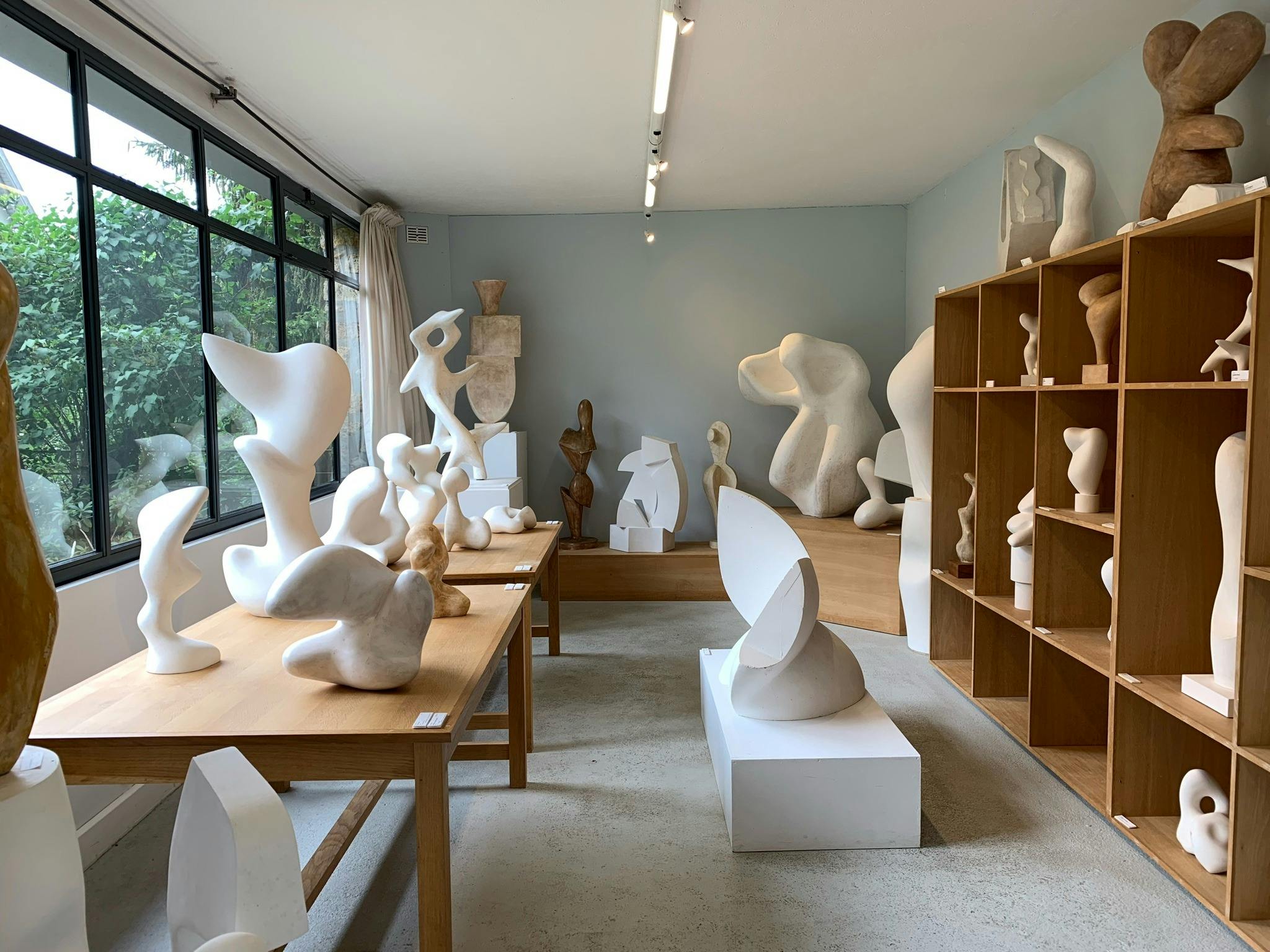 Hans Arp's sculptures are celebrated for their organic forms and abstract, flowing shapes that evoke natural elements. His approach to sculpture was innovative, emphasizing spontaneity and biomorphism, which challenged traditional notions of form and structure in art. Arp once said, "Art is a fruit that grows in man, like a fruit on a plant, or a child in its mother's womb."