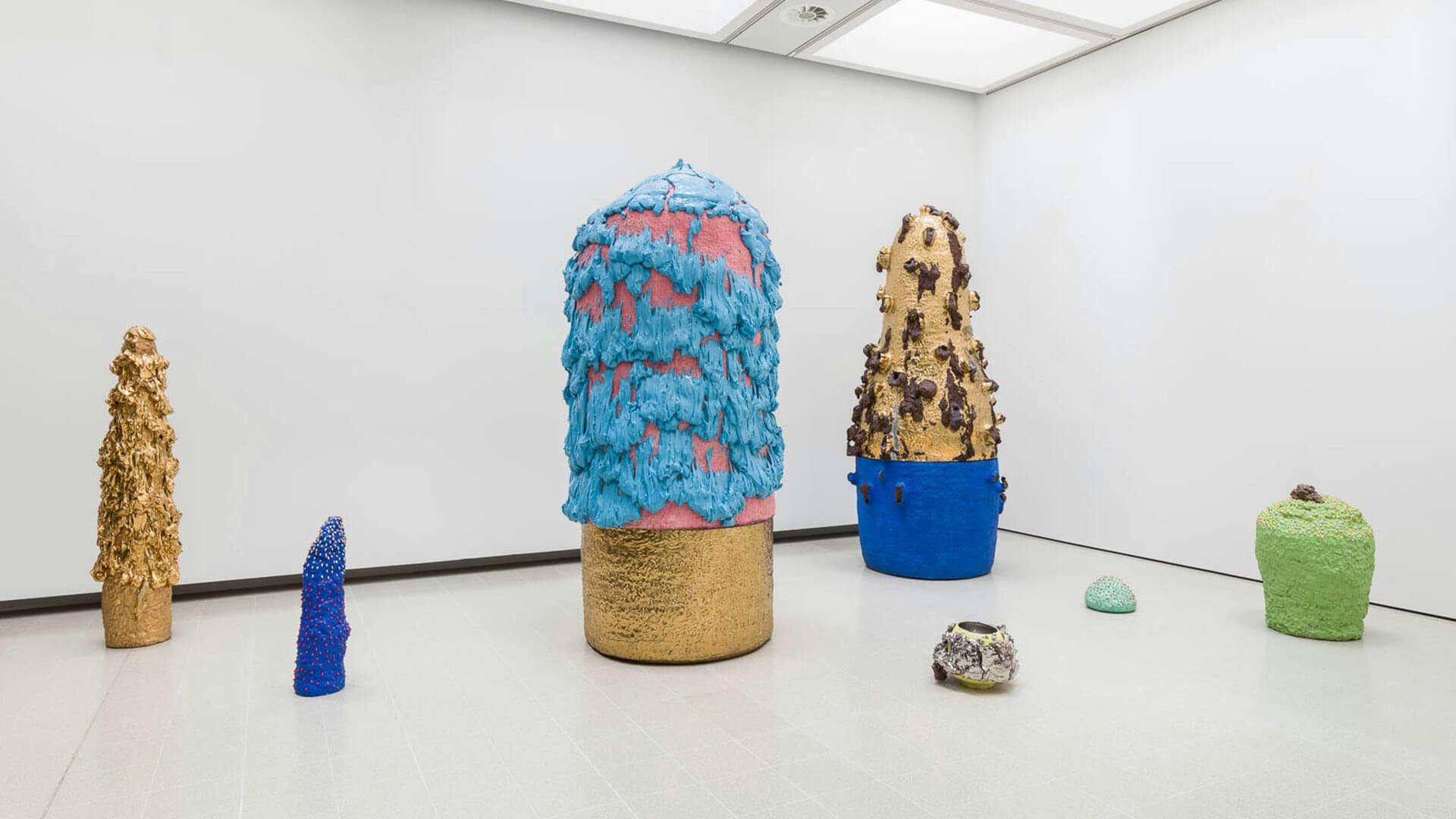 Installation view of Takuro Kuwata, exhibition Strange Clay Ceramics in Contemporary Art at the Hayward Gallery (26 October, 2022 - January 8, 2023) Image by Mark Blower, Courtesy of the Hayward Gallery