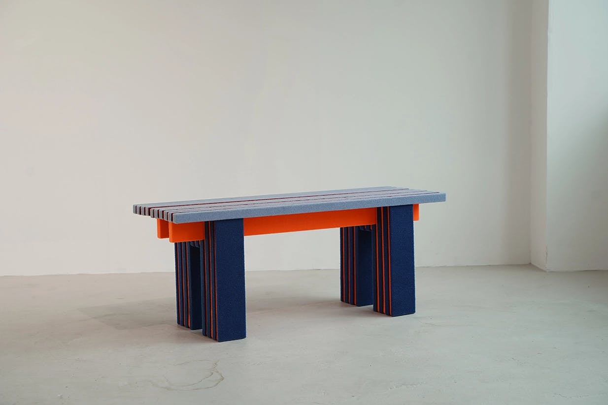 Velcro Table by Korean-designer U-jong Jung