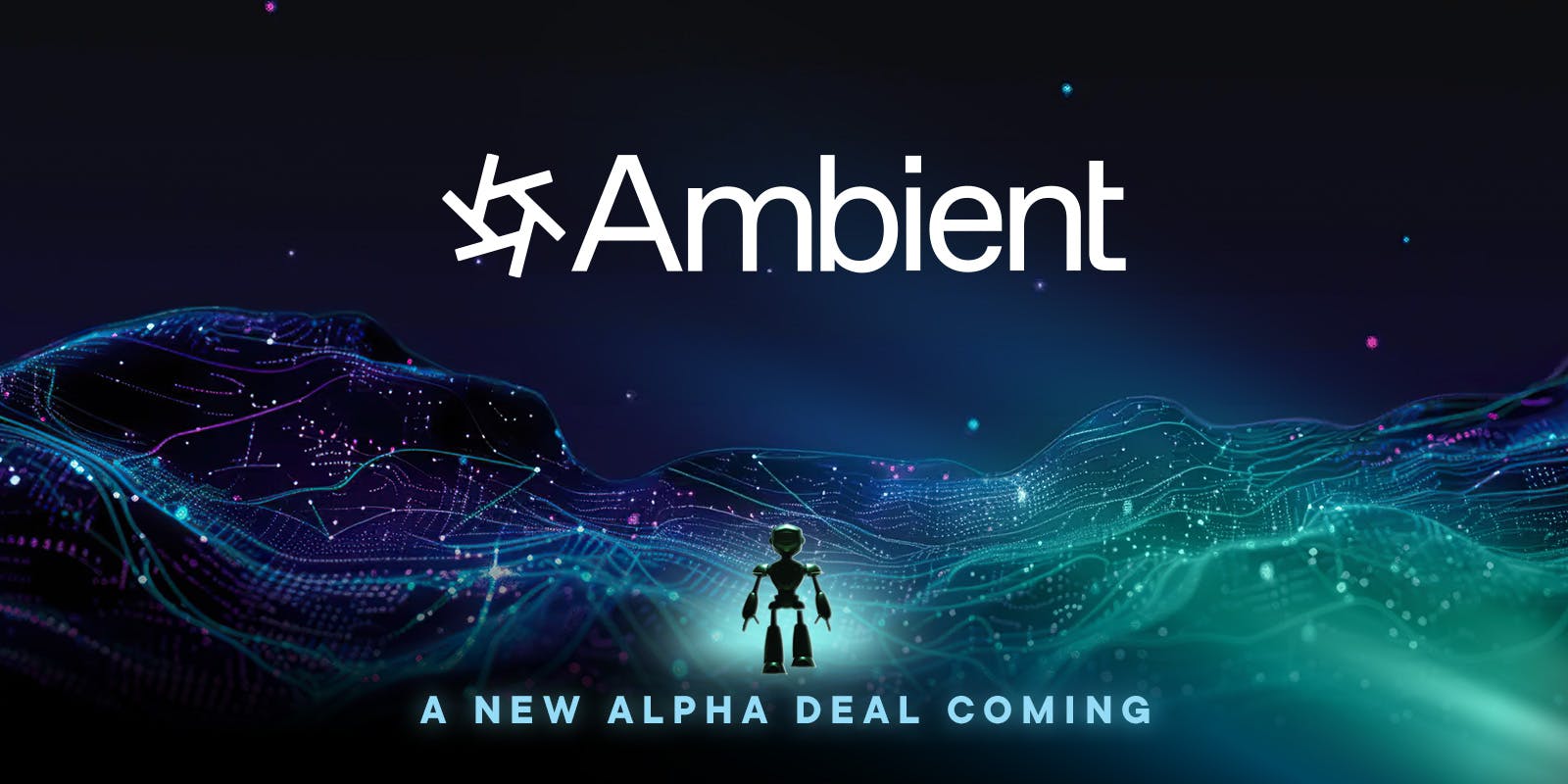 Ambient logo with cyborg