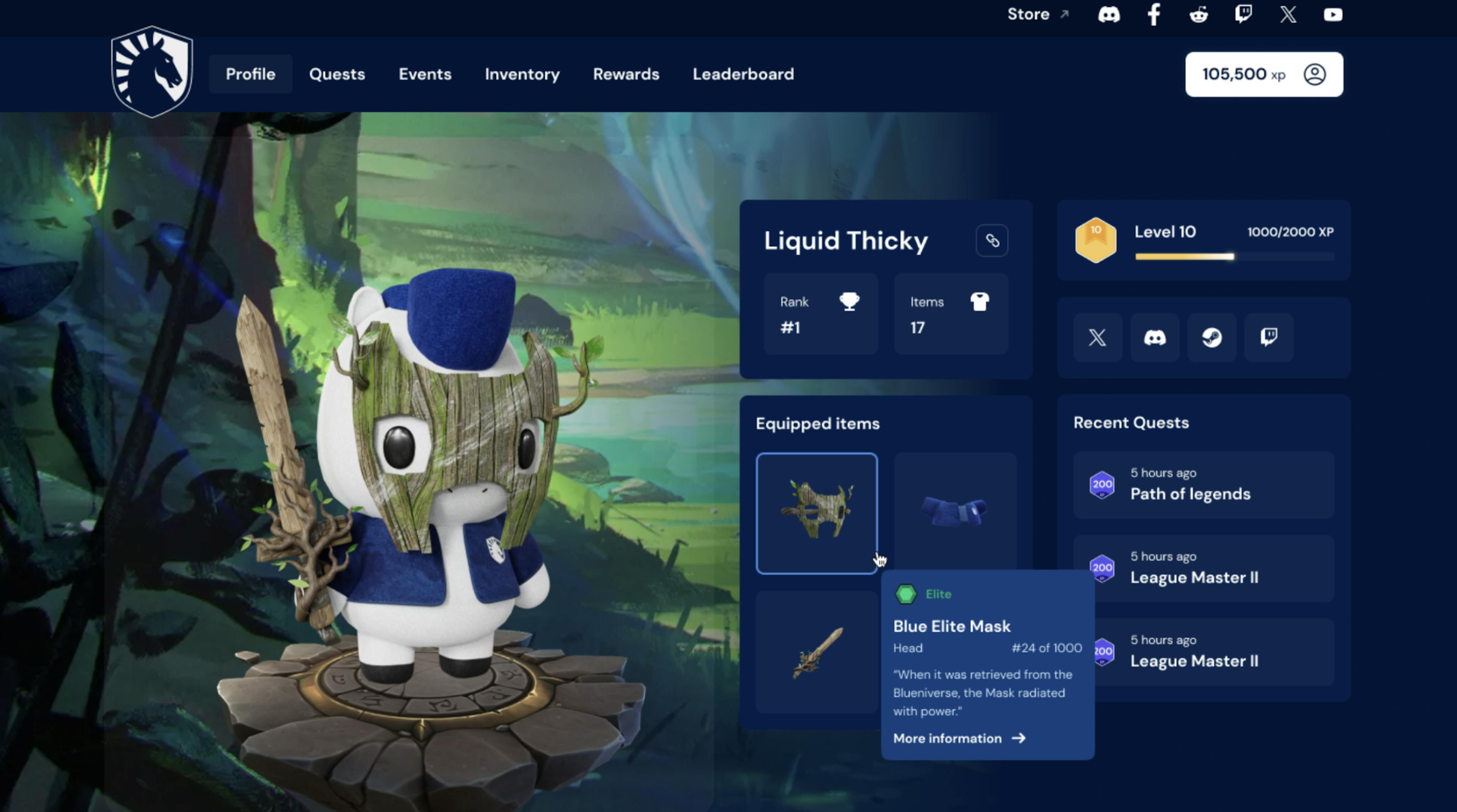 MyBlue, Team Liquid’s fan application powered by XBorg