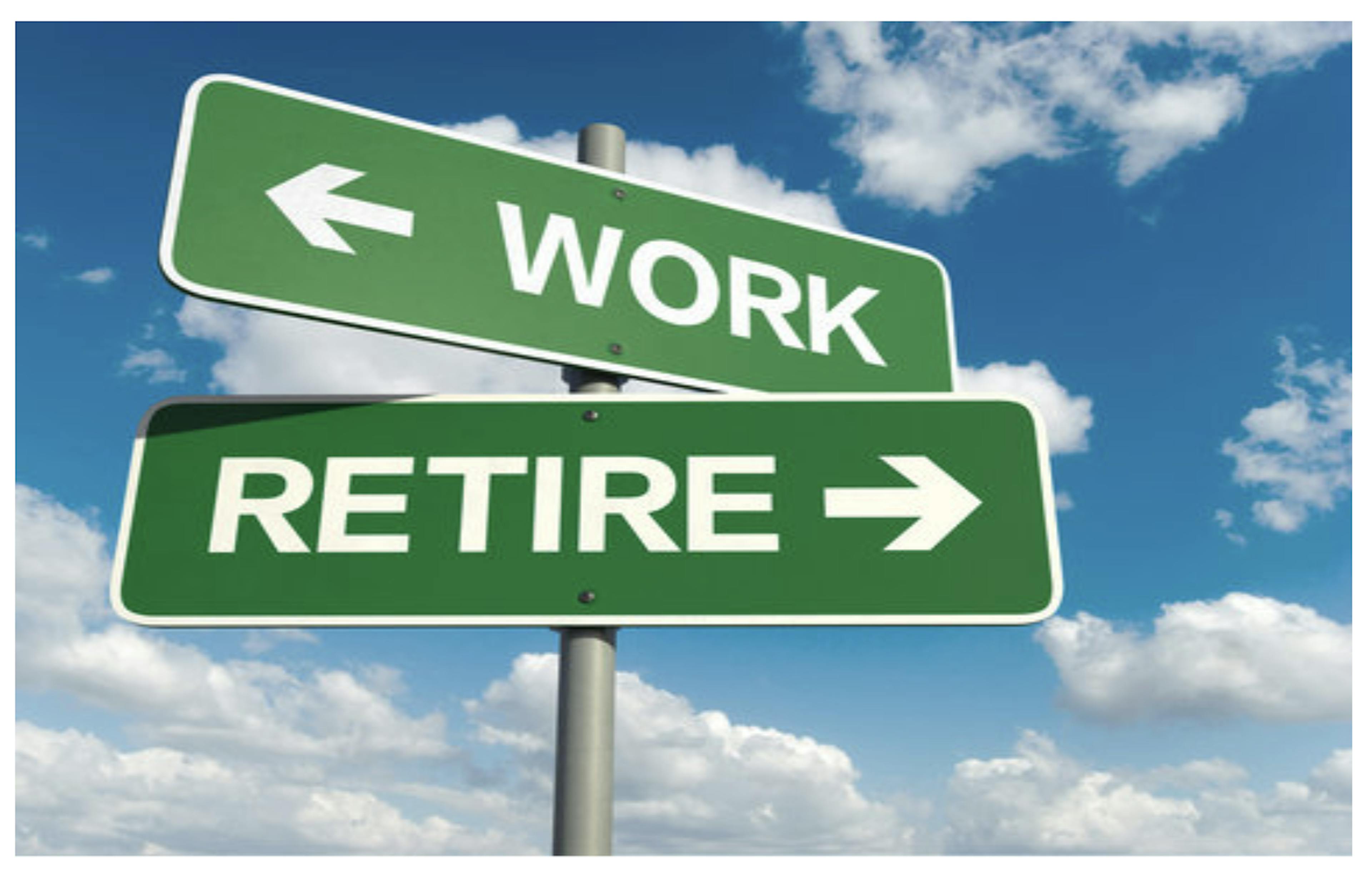 Arbeit in den Ruhestand