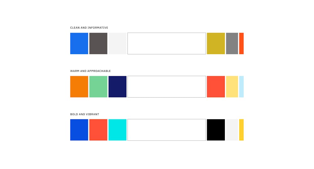 Our team’s initial color exploration