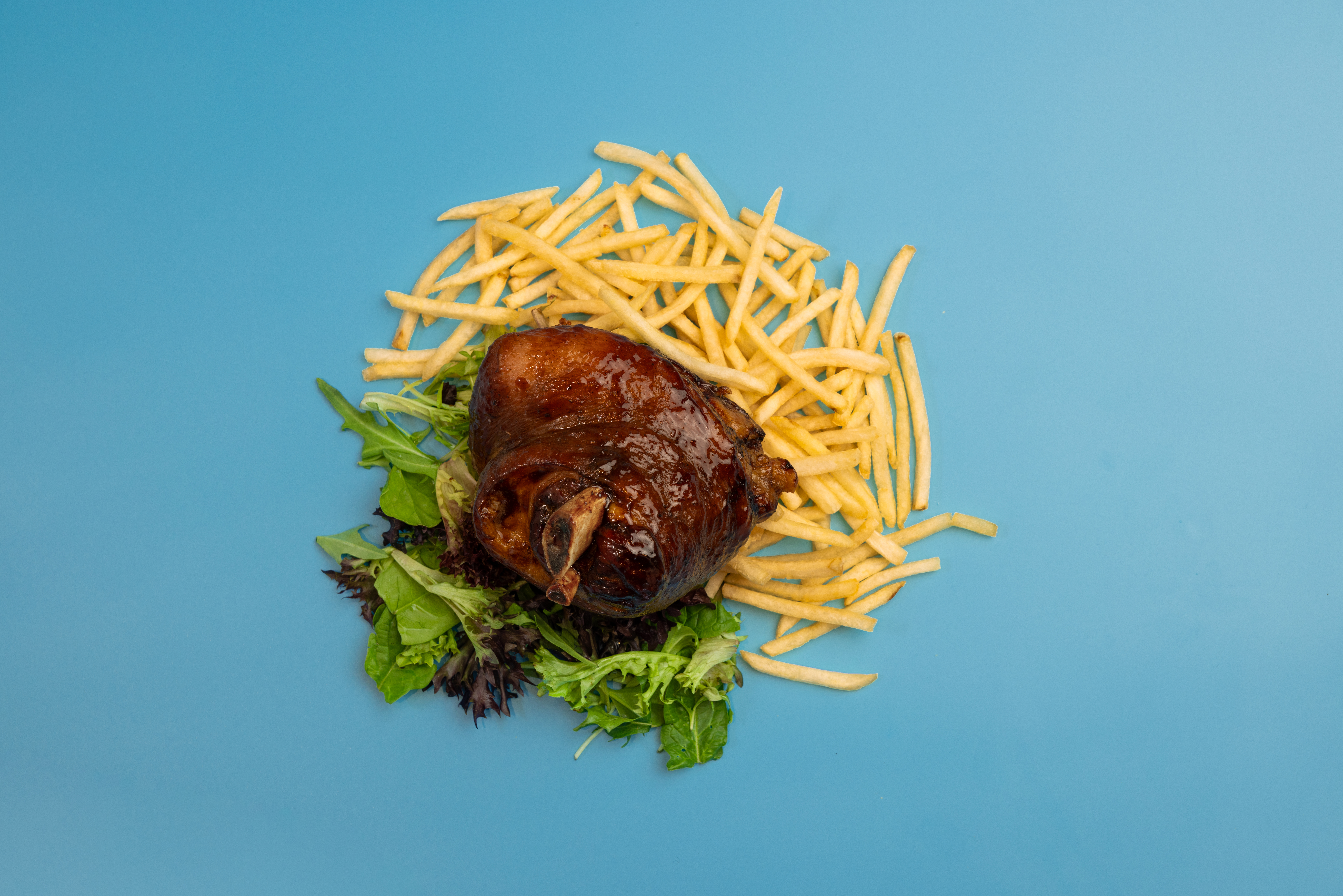 Pork knuckle and Fries