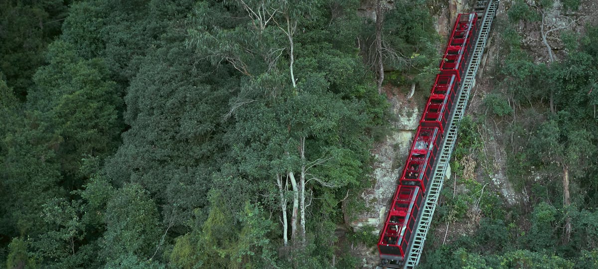 Sydney Attractions - taking the world's steepest railway down to Jamison Valley in the Blue Mountains - KKDay 9 Best Family Attractions in Sydney