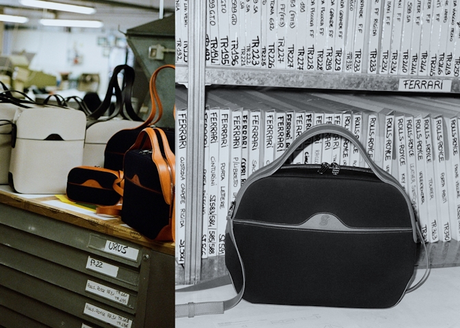 Schedoni-Italian-Hand-Made-Luxury-Leather-Goods-Our-Story-Product-Black-and-White-Warehouse