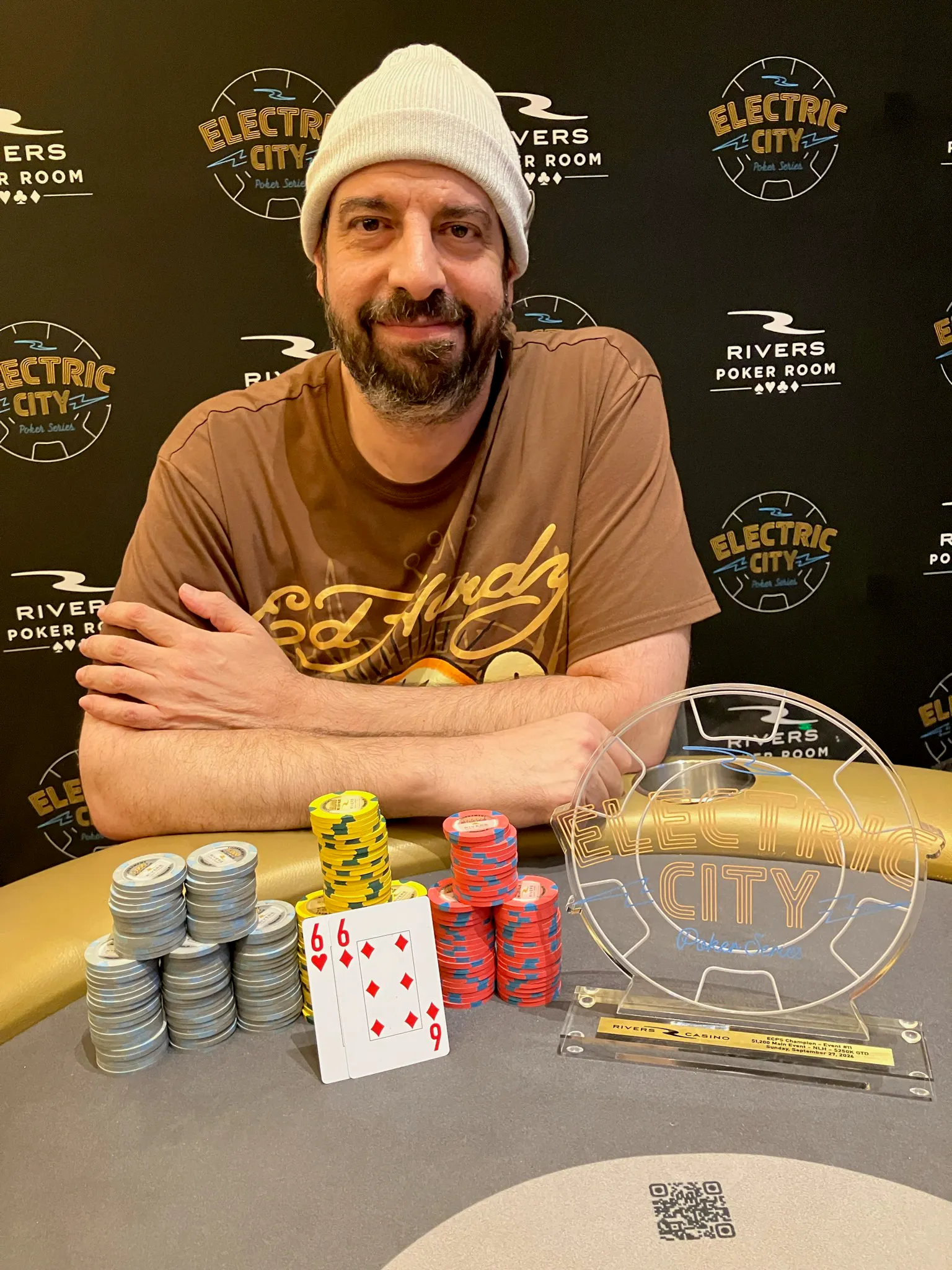 9/27 $1,200 Main Event Tournament Winner!