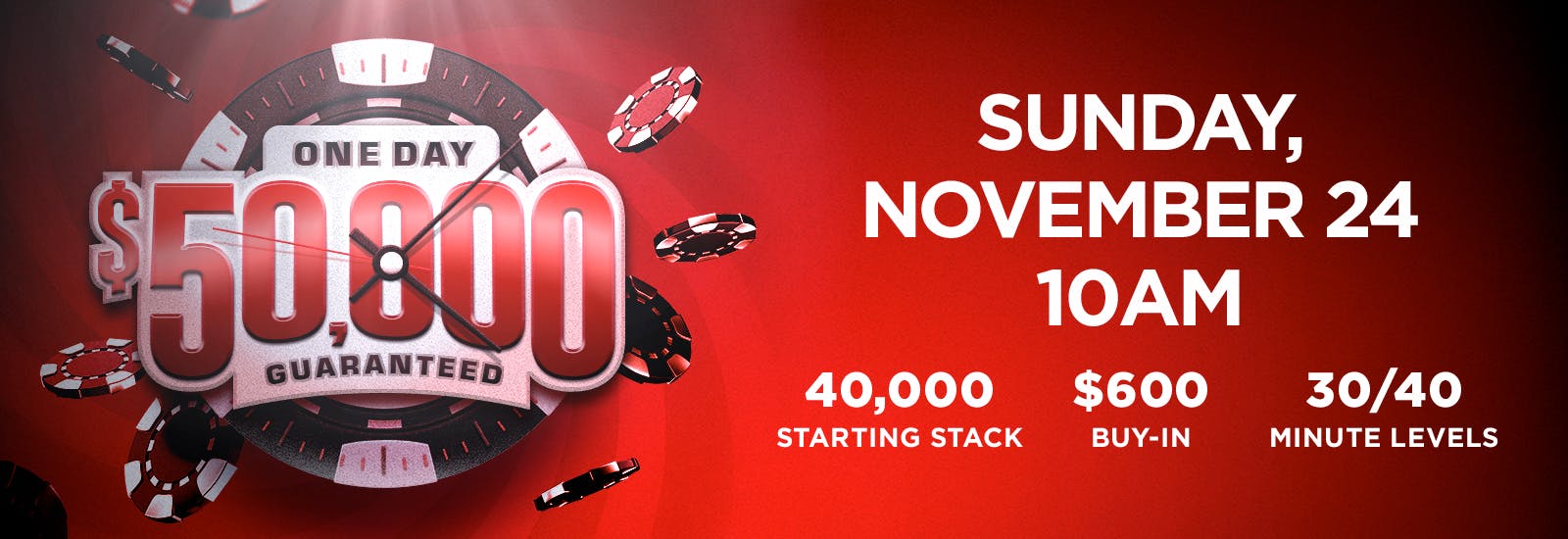 One Day $50,000 Guaranteed Tournament