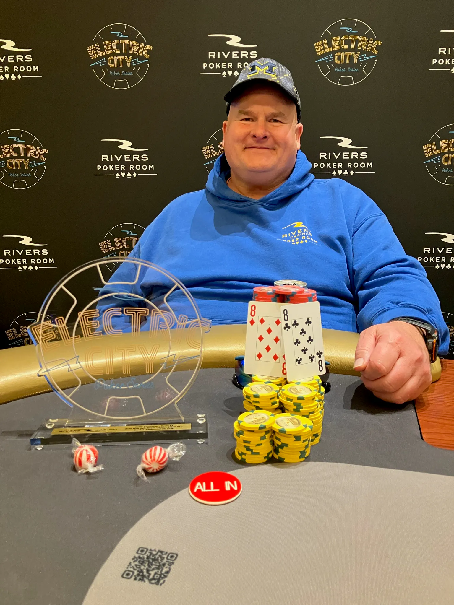 9/18 $400 Mini Main Event Tournament Winner!