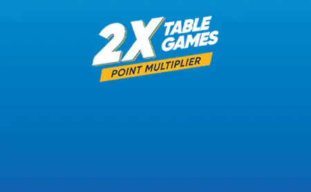 Gold 2X Table Games Multiplier