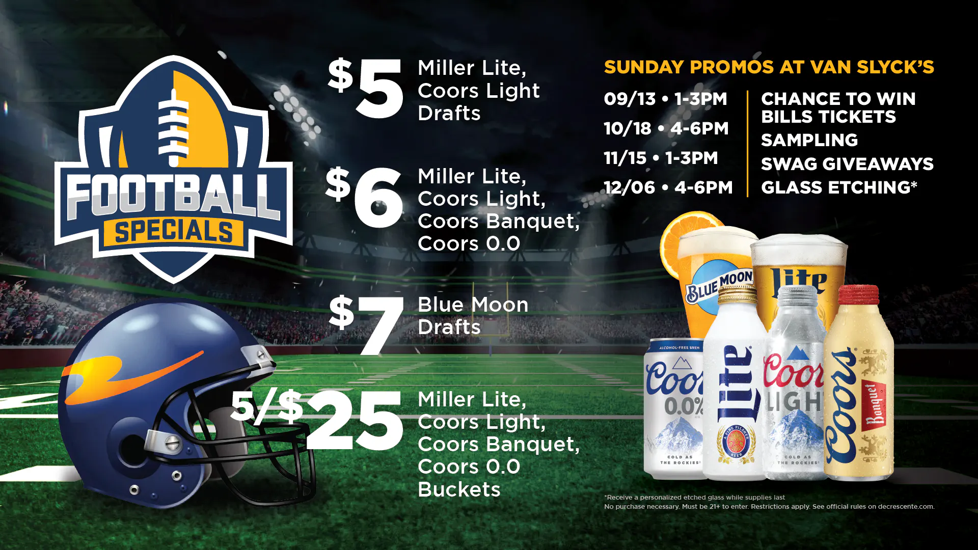 Football Beer Specials