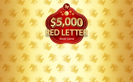 $5,000 Red Letter Kiosk Game