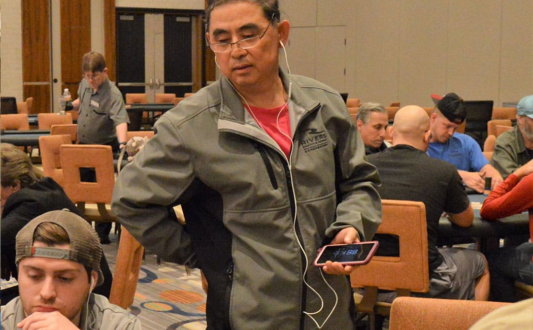 Day 1d: John Giang Hits The Rail
