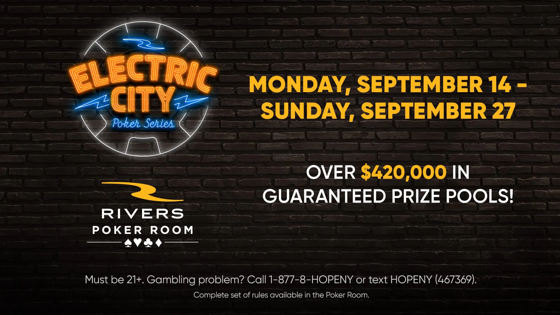 The 2026 Electric City Poker Series is Back!
