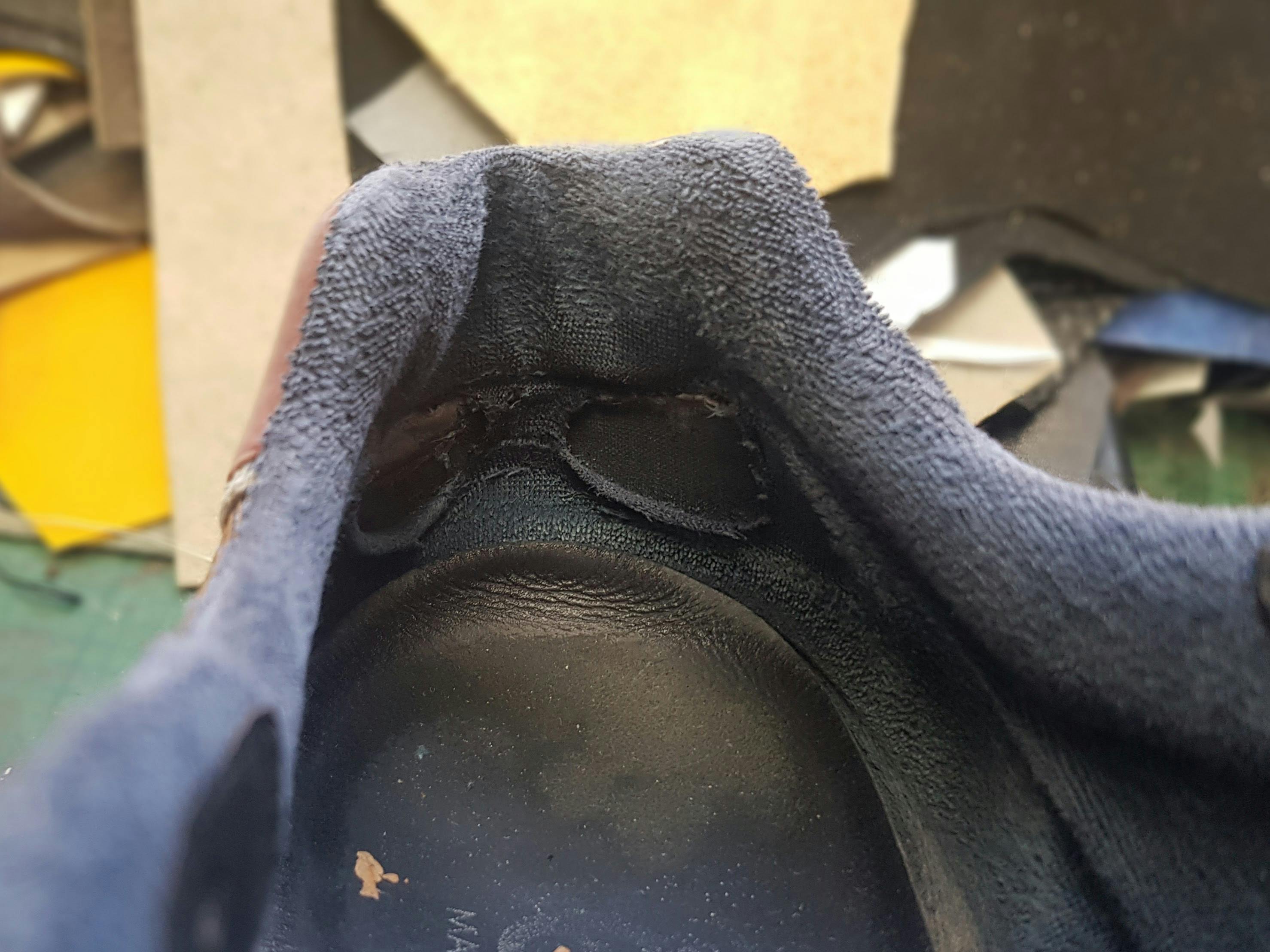 Hogan Originalfutter aus Textil durchgewetzt!