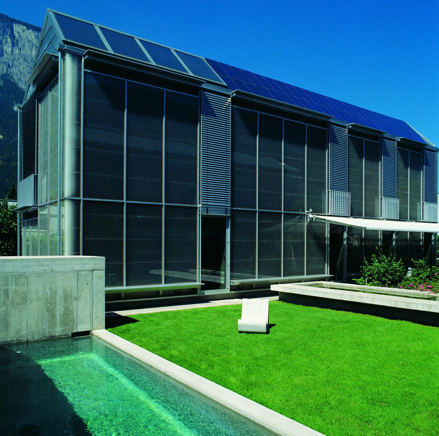 Nullenergiehaus Aussenansicht Winkel