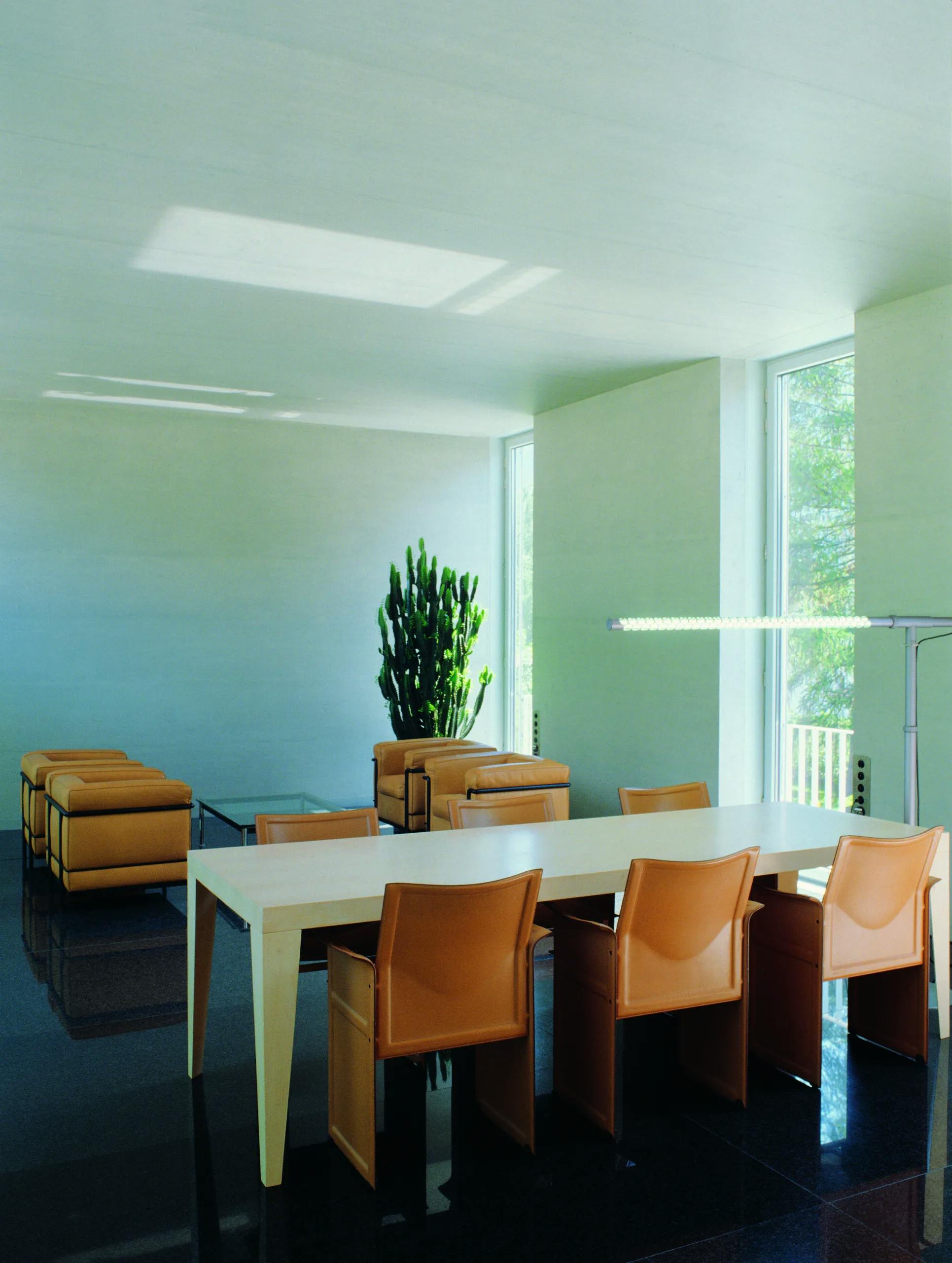 Nullenergiehaus Domat/Ems Wohnzimmer