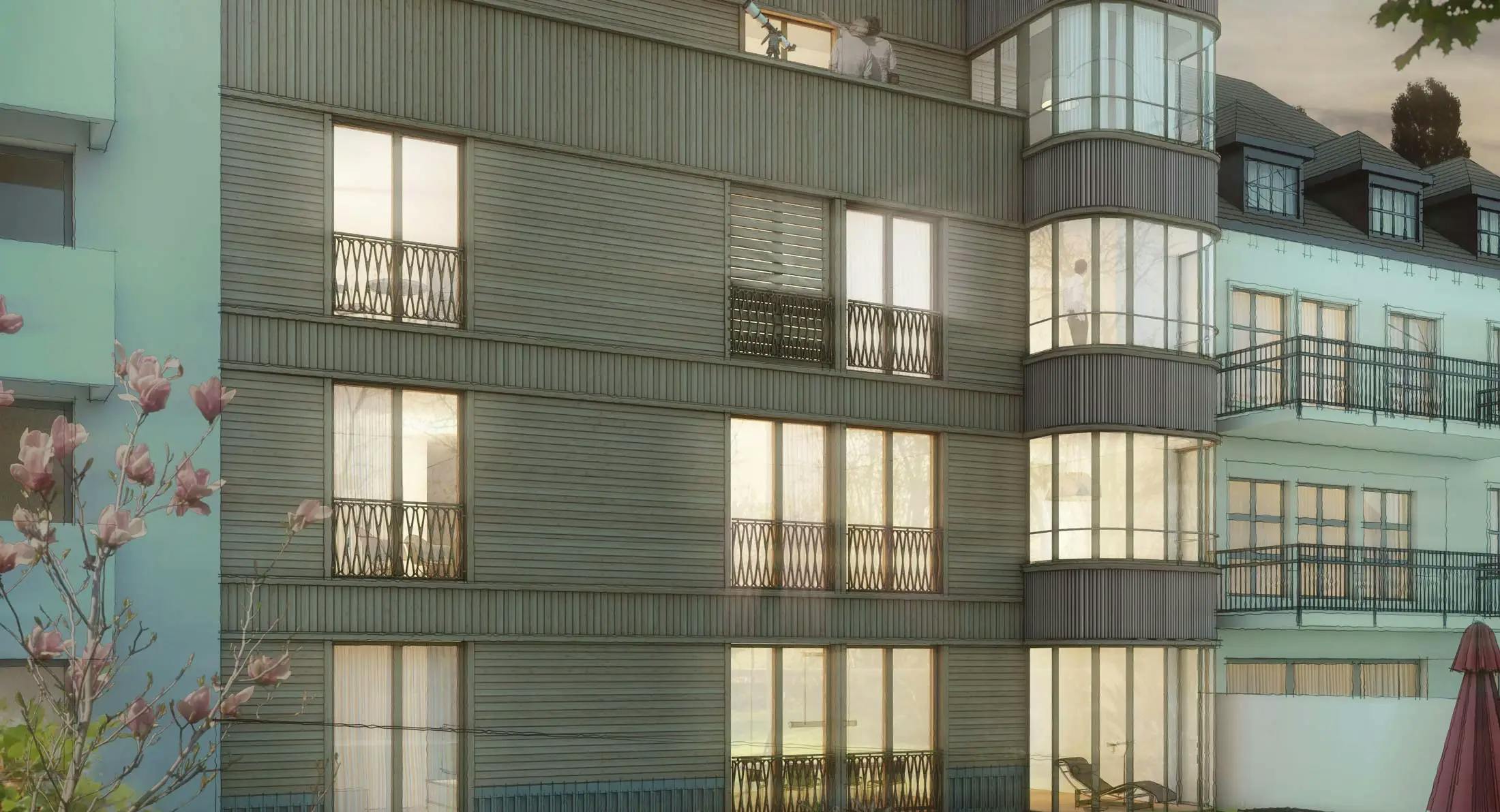 Aescherstrasse By Night