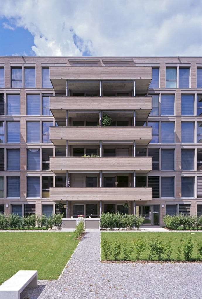 Eulachhof Winterthur, Frontalansicht