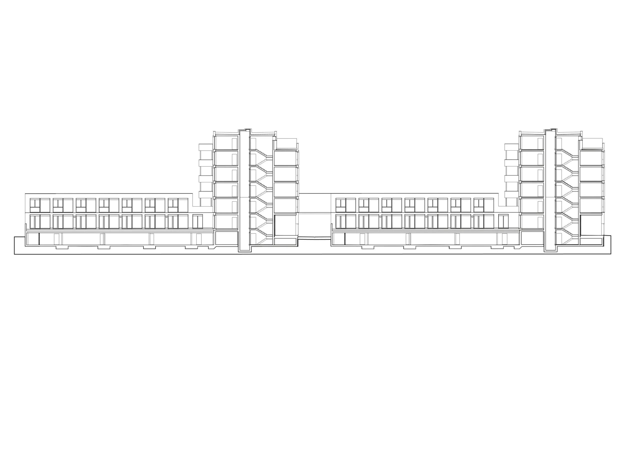 Eulachhof Winterthur Querschnitt Plan