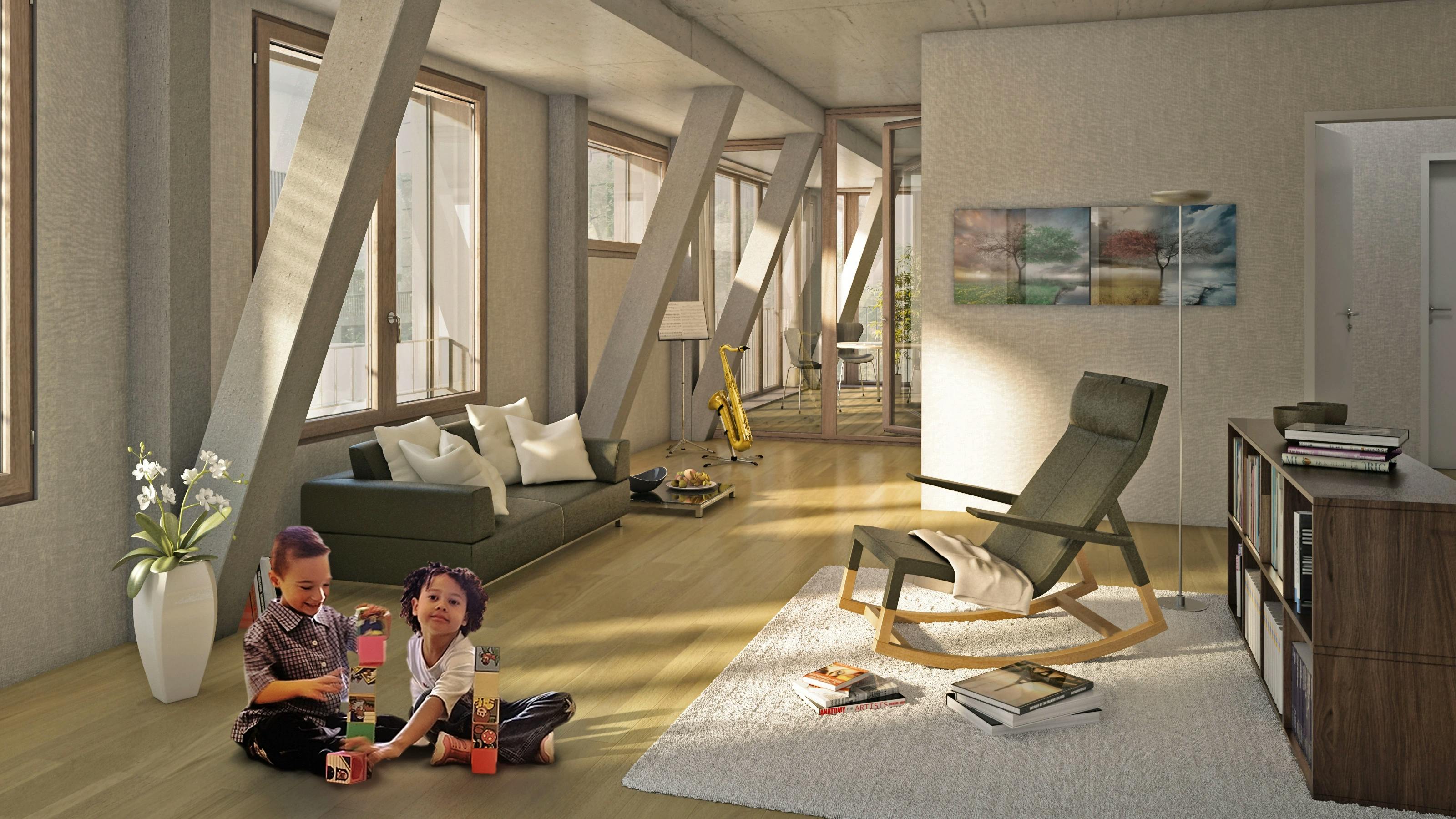 Luegisland Schlieren, Innenraum