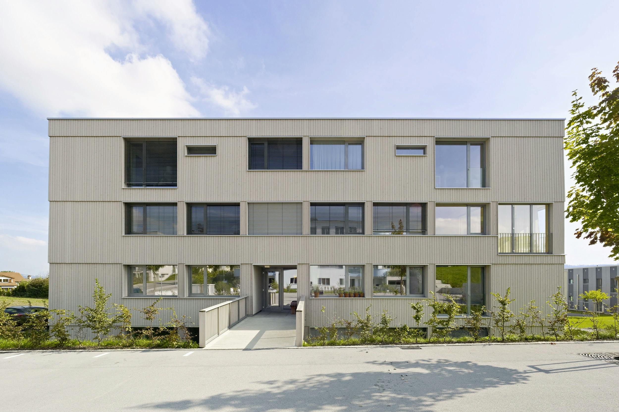 Wohnüberbauung Silence, Aussenansicht Frontal