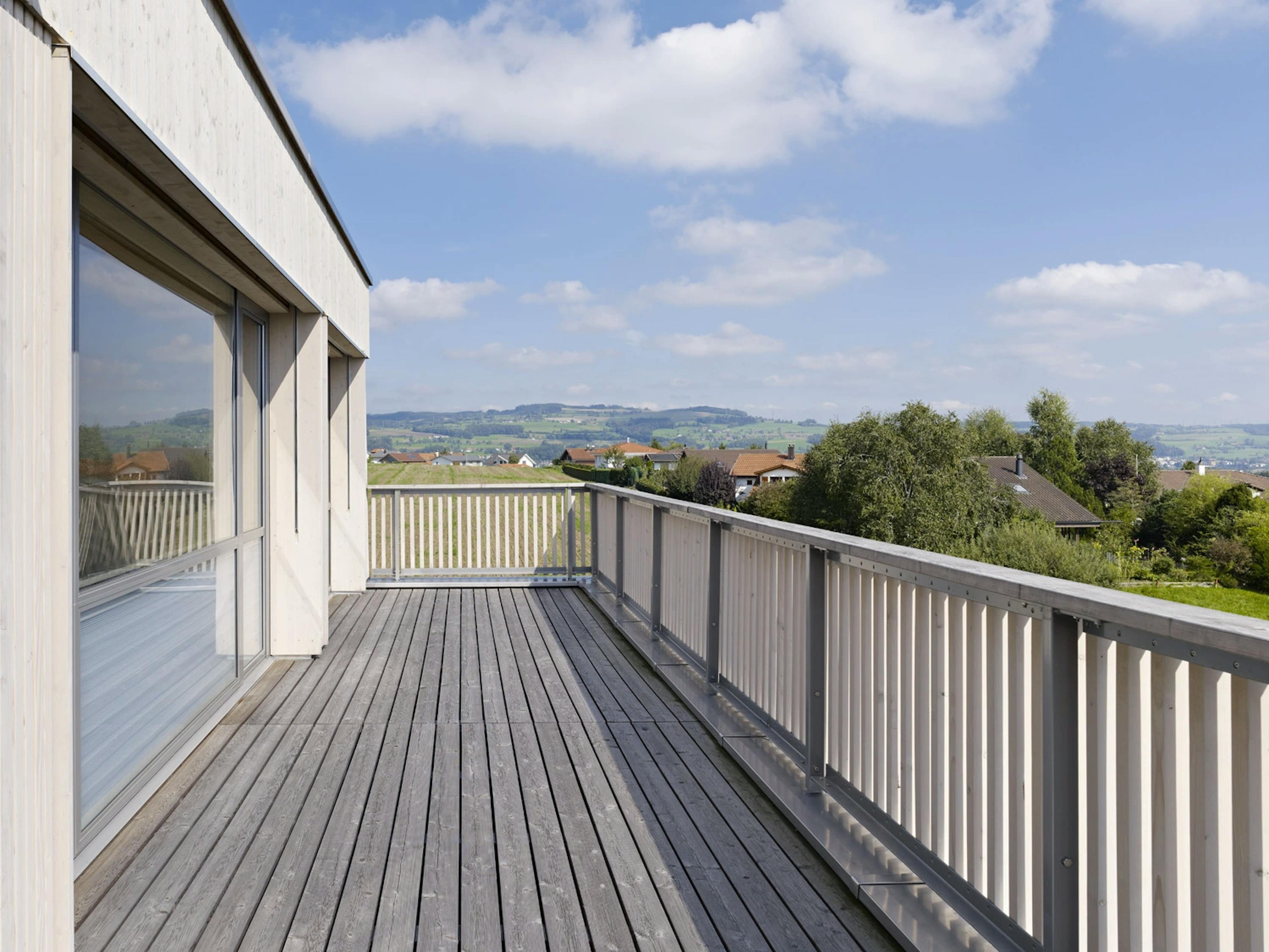 Wohnüberbauung Silence, Sicht vom Balkon