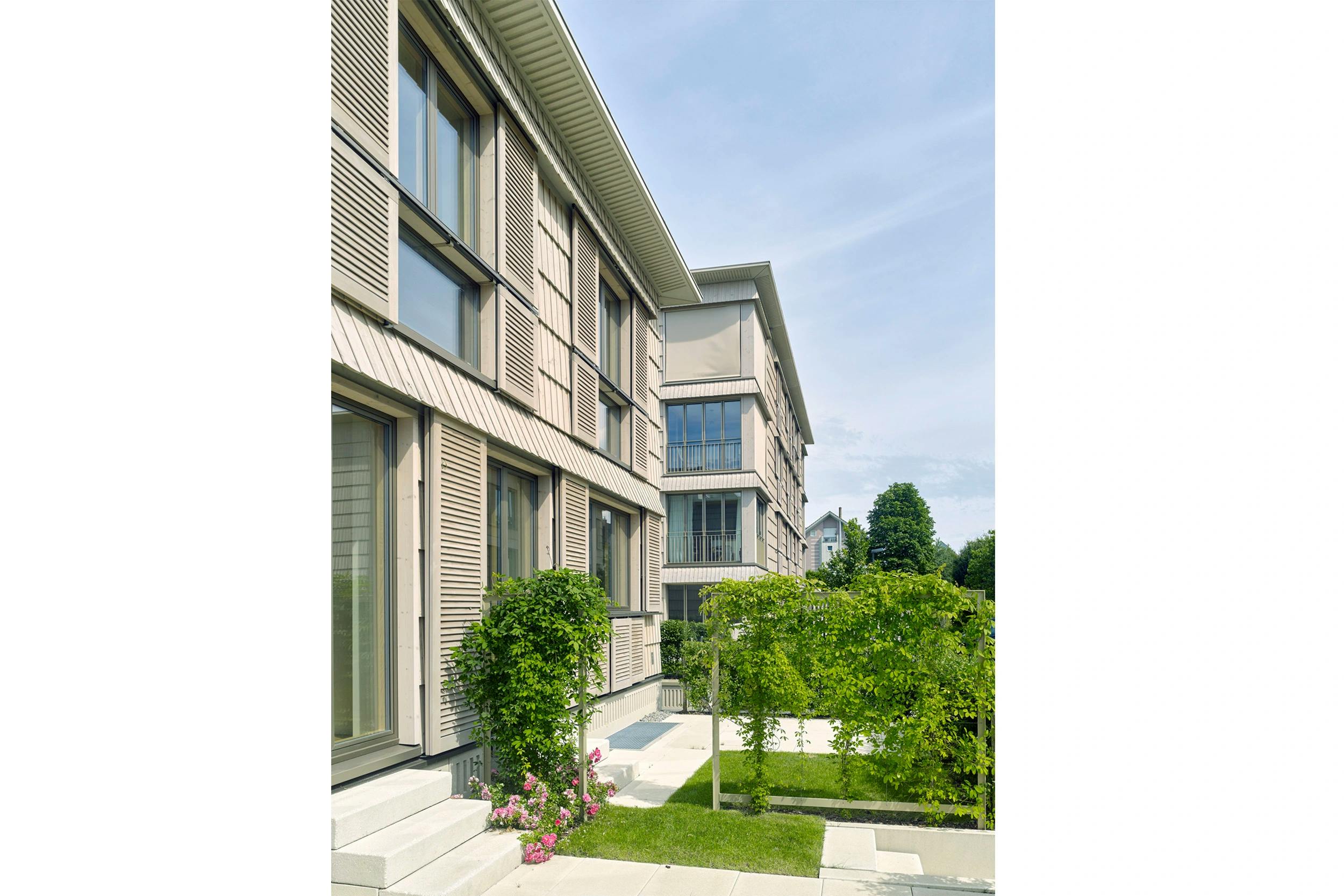 Quartier Neugrüen, Mellingen, seitliche Ansicht Eingang